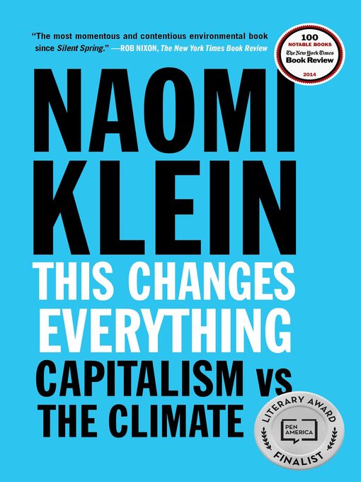Title details for This Changes Everything by Naomi Klein - Wait list